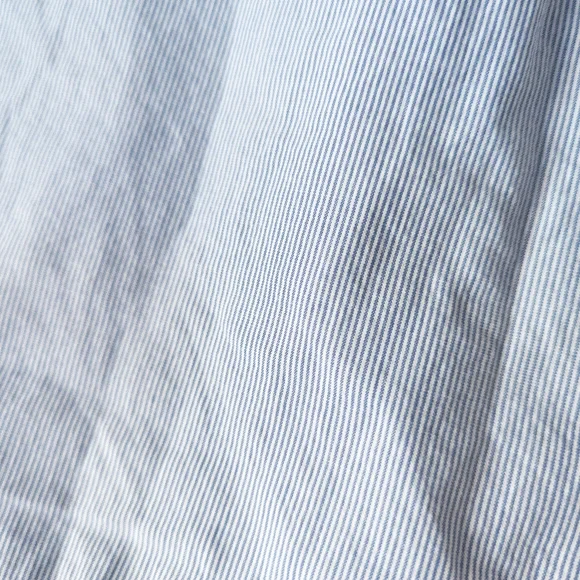 Banana Republic Mixed Media Striped Poplin Back Sweatshirt Grey - XS - Picture 7 of 11